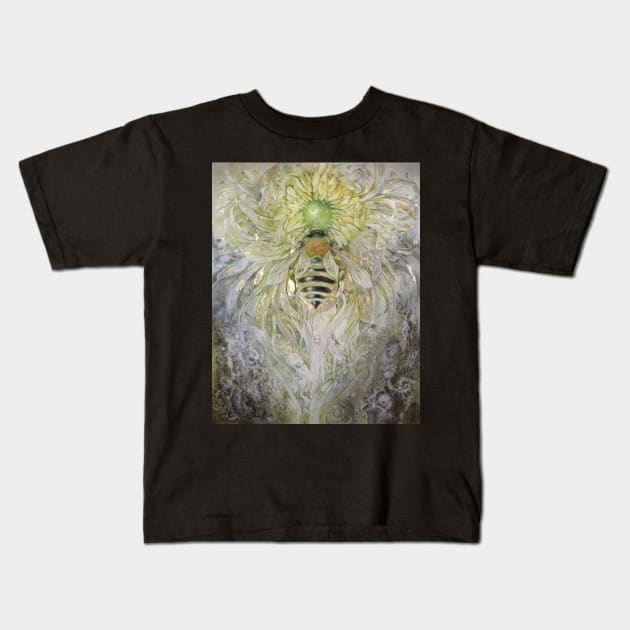 Honeybee - "When Flowers Dream" Kids T-Shirt by stephlaw